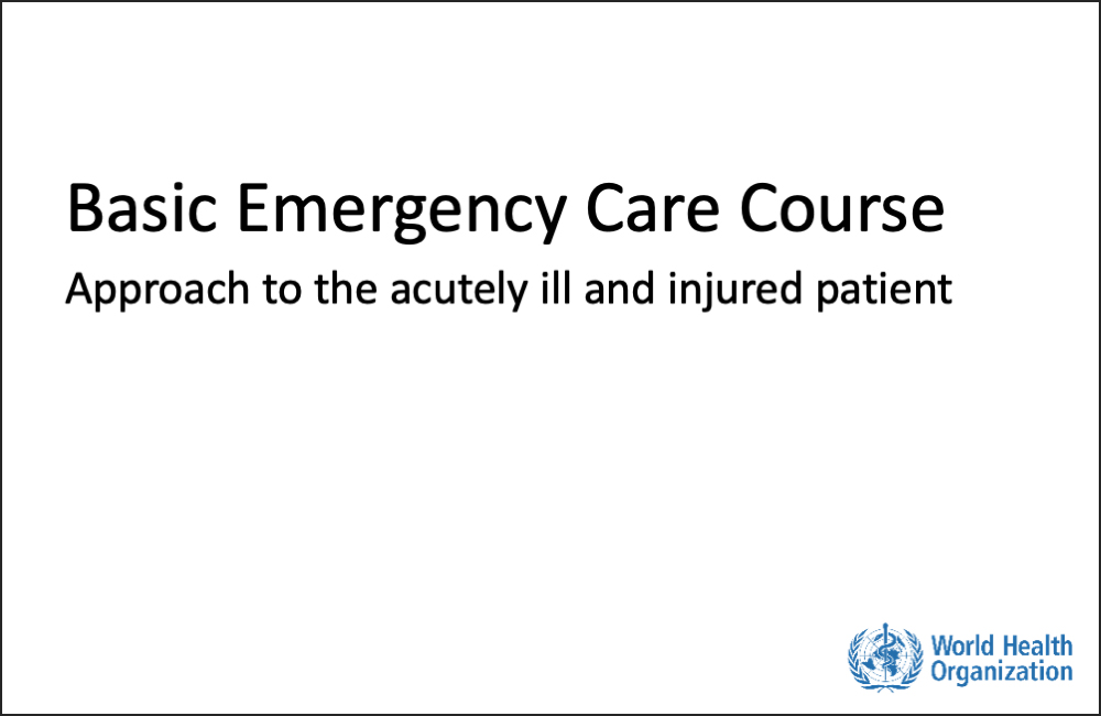 Basic Emergency Care Course