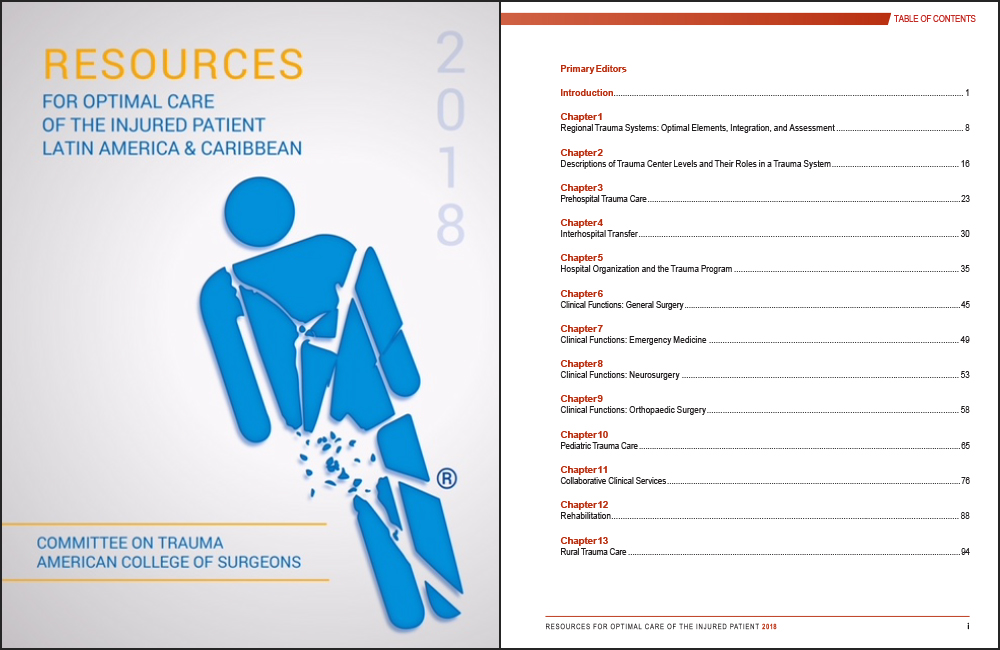 Resources for Optimal Care of the Injured Patient in Latin America and Caribbean